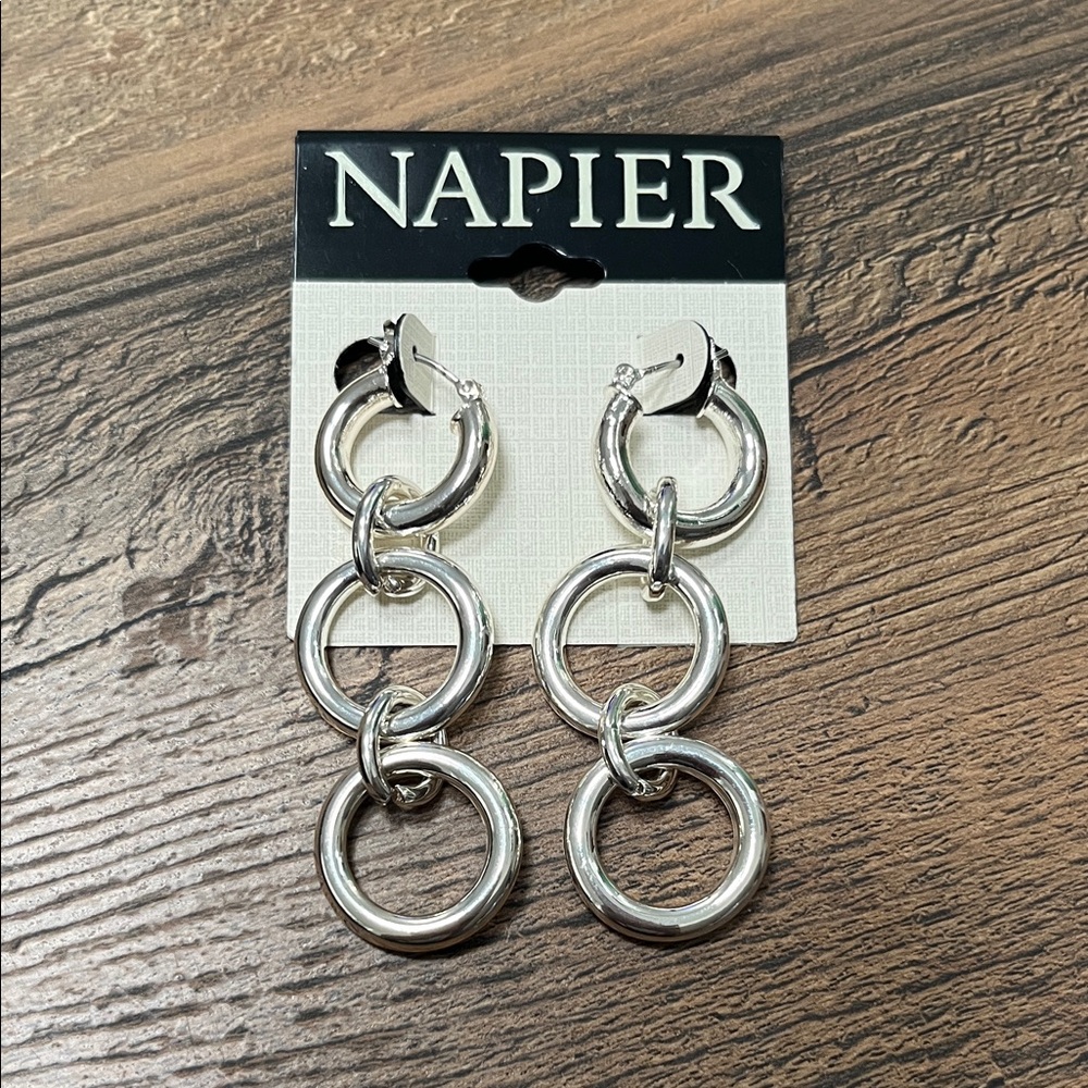 NEW Napier Silver Earrings